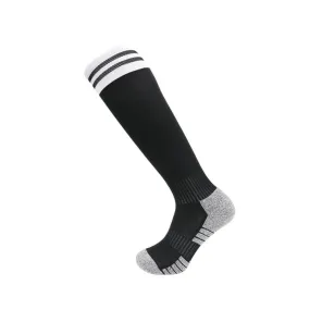 3 Pack Mens Thick Cushioned Football Socks Black