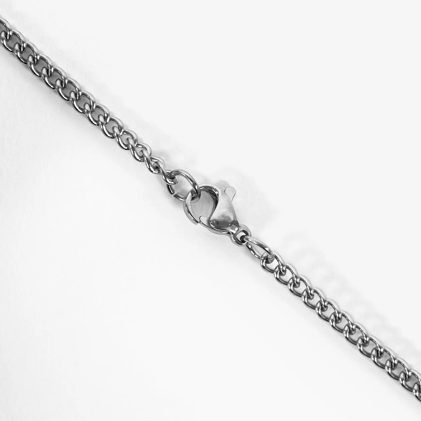 31 Number Pendant with Chain Necklace - Stainless Steel