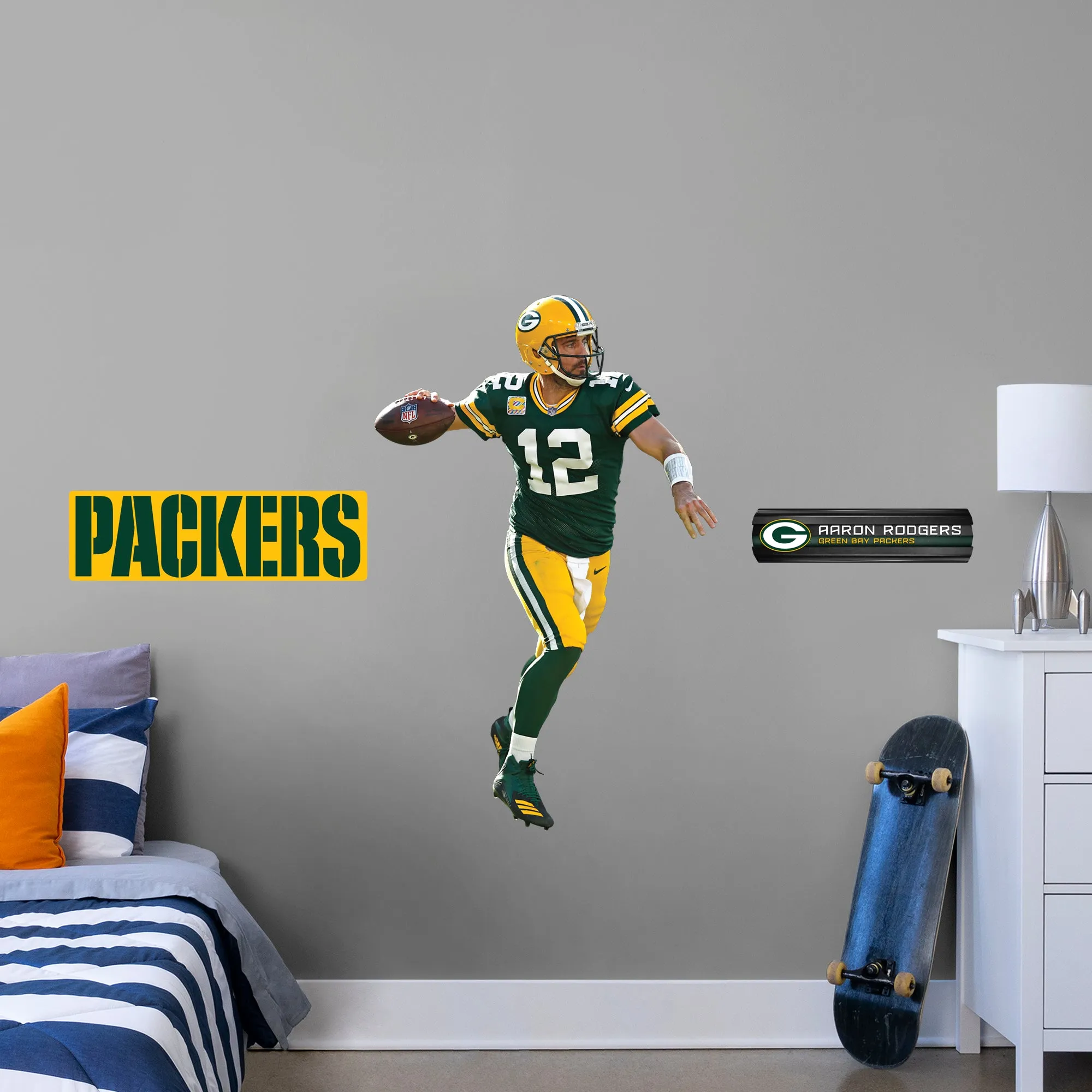 Aaron Rodgers   - Officially Licensed NFL Removable Wall Decal