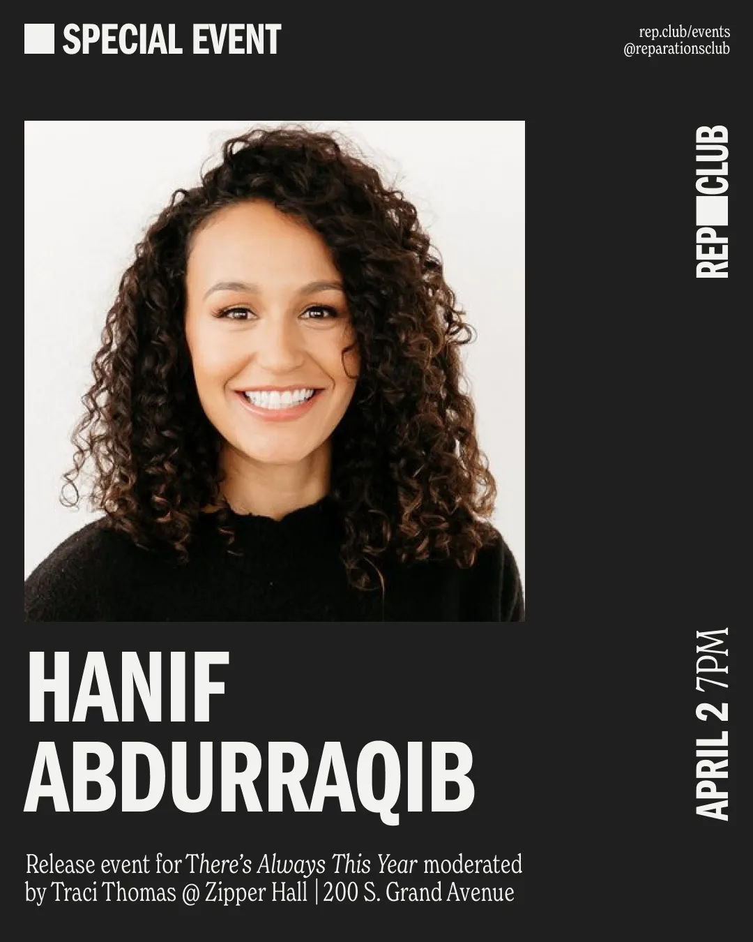 Apr 2nd EVENT: There's Always This Year // Hanif Abdurraqib & Traci Thomas