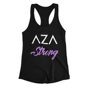 Aza Comics Aza Strong Superhero Racerback Exercise Tee