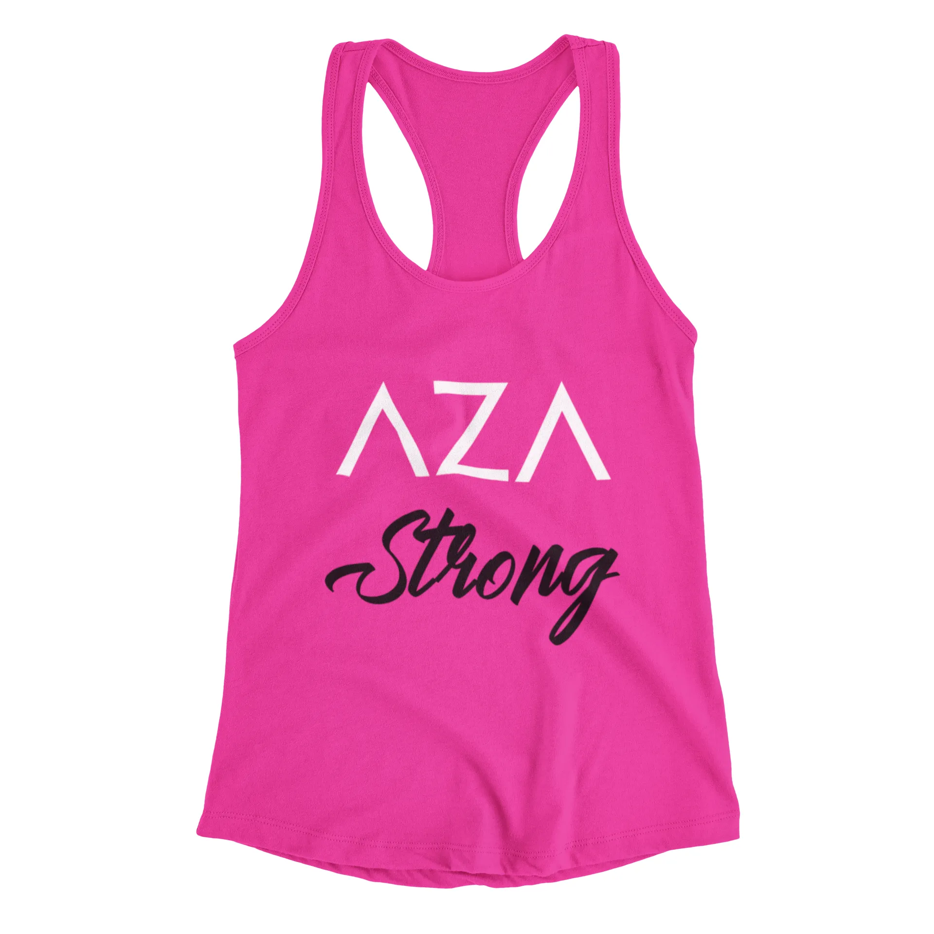 Aza Comics Aza Strong Superhero Racerback Exercise Tee