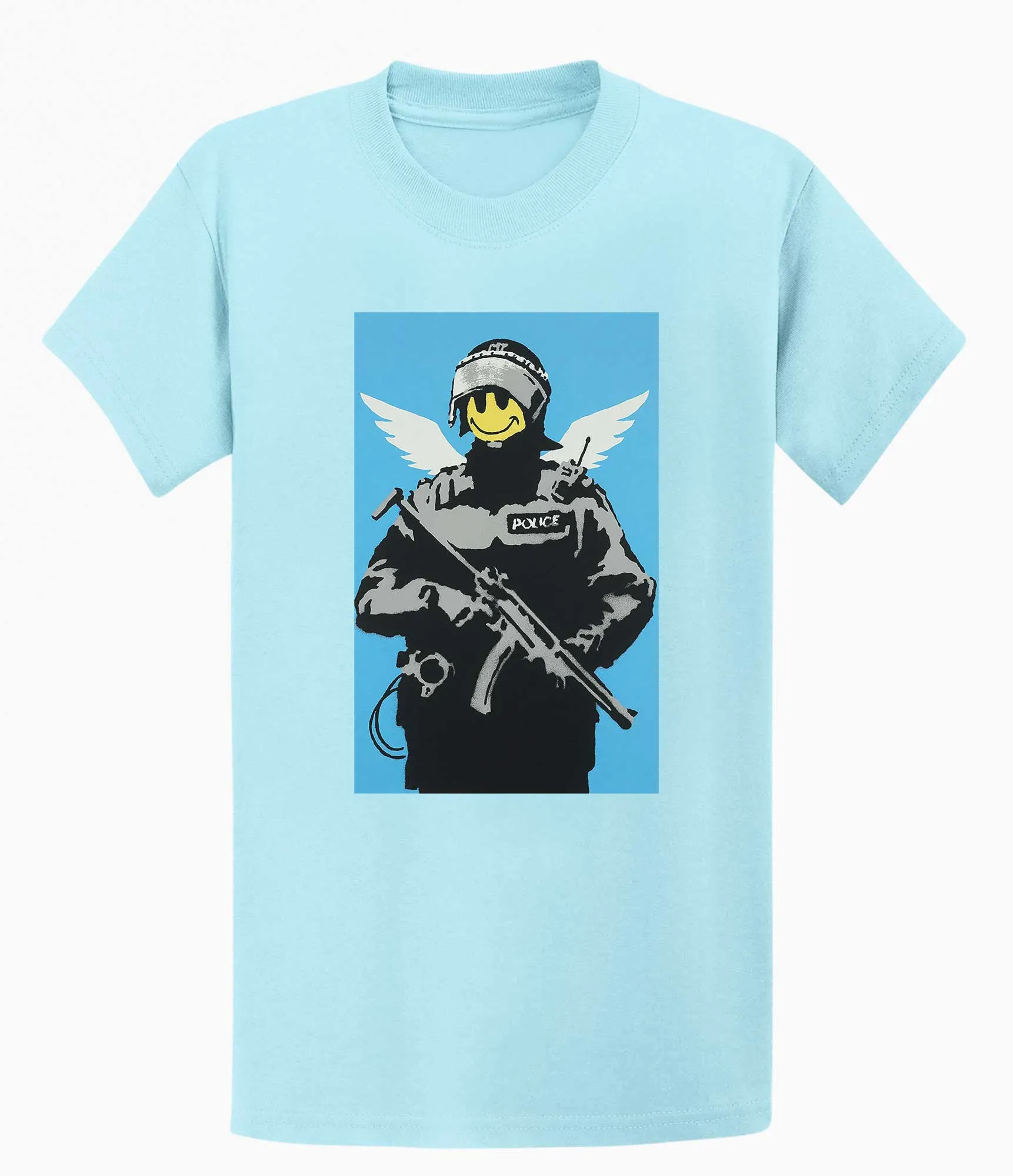 Banksy T Shirt - Smiley Copper