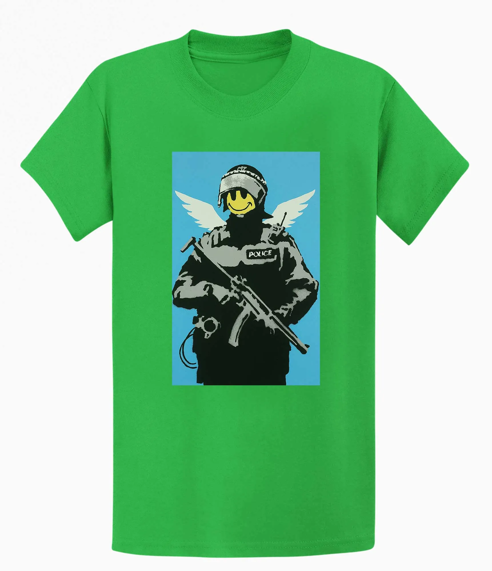 Banksy T Shirt - Smiley Copper