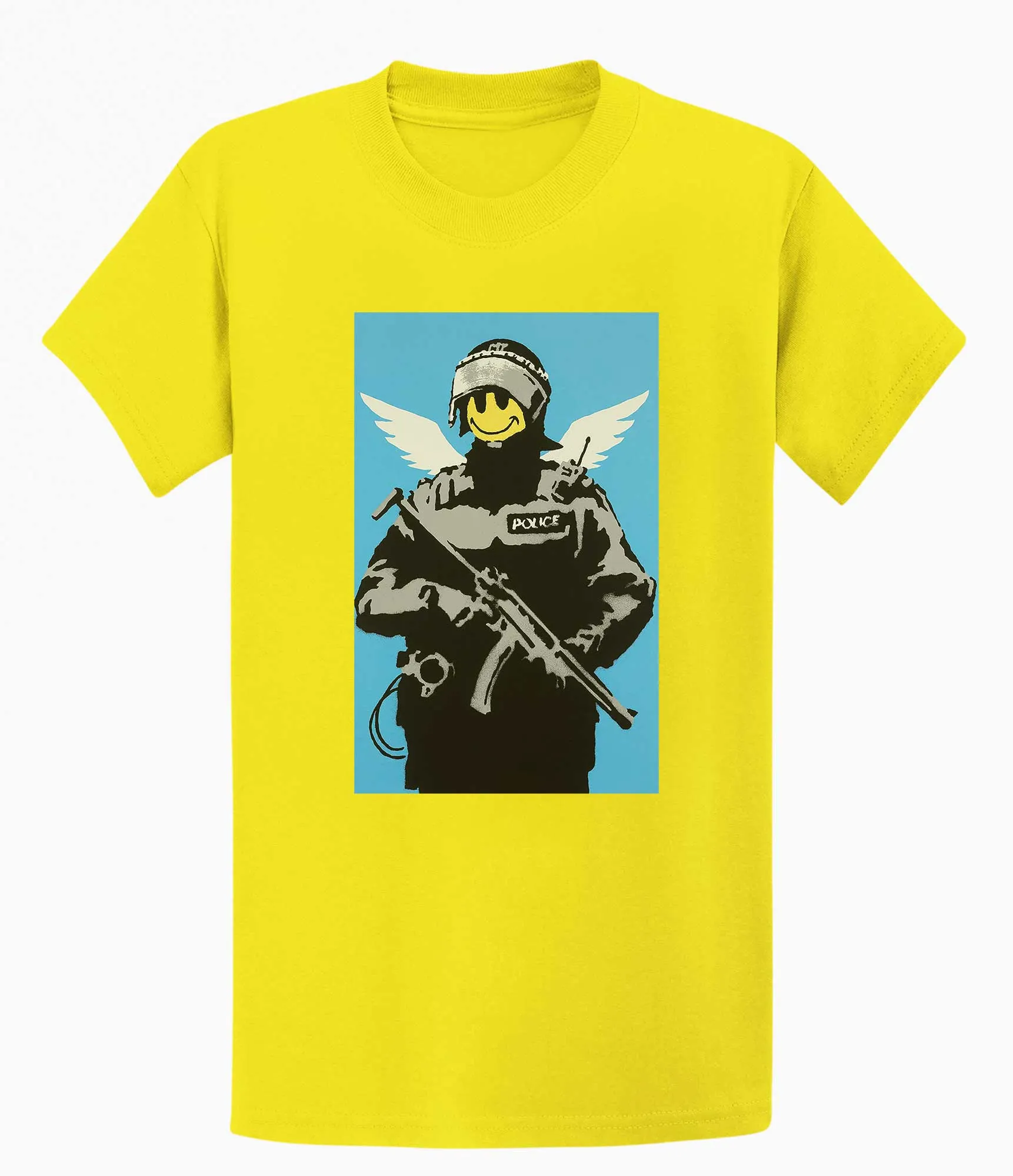 Banksy T Shirt - Smiley Copper