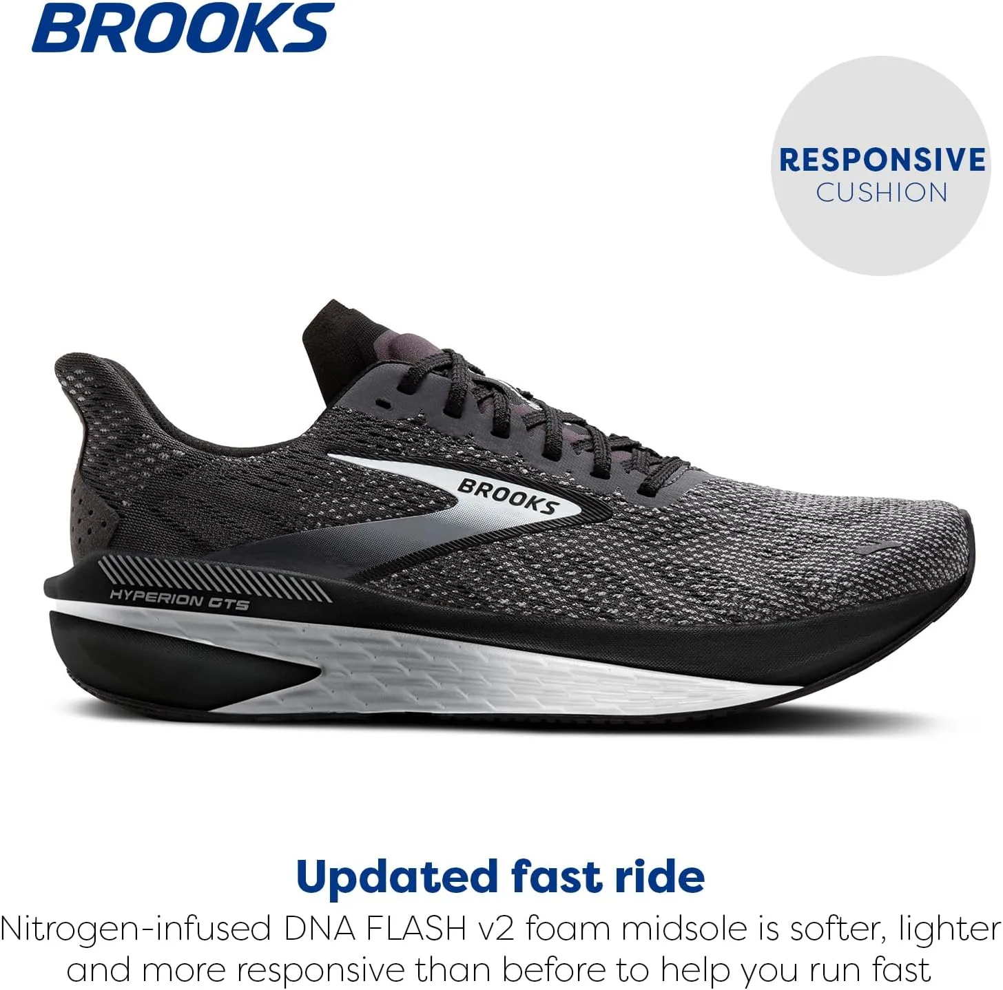 Brooks Womens Hyperion GTS 2 Supportive Running Shoe
