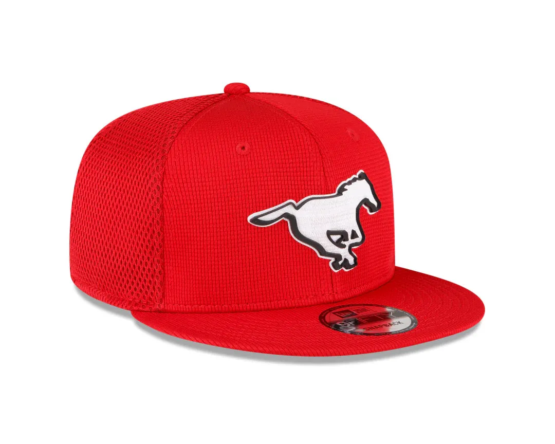 Calgary Stampeders CFL Football New Era Sideline 9Fifty Snapback Hat - Red
