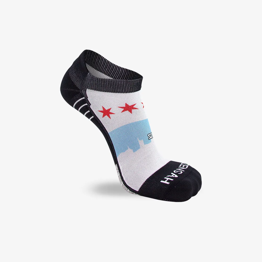 Chicago Flag Skyline Socks (No Show)