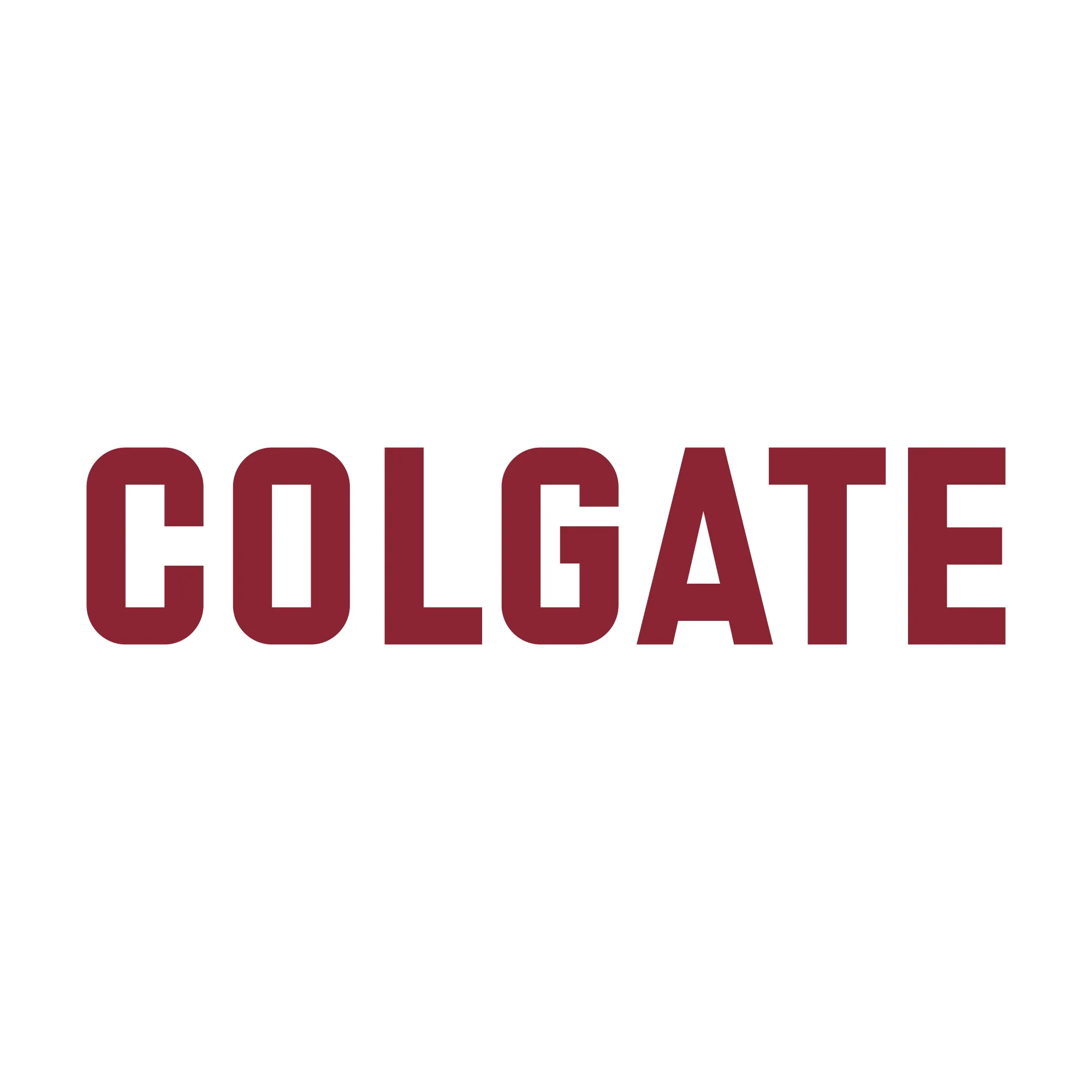 Colgate University Raiders Basic Block Women's Short Sleeve T Shirt - White