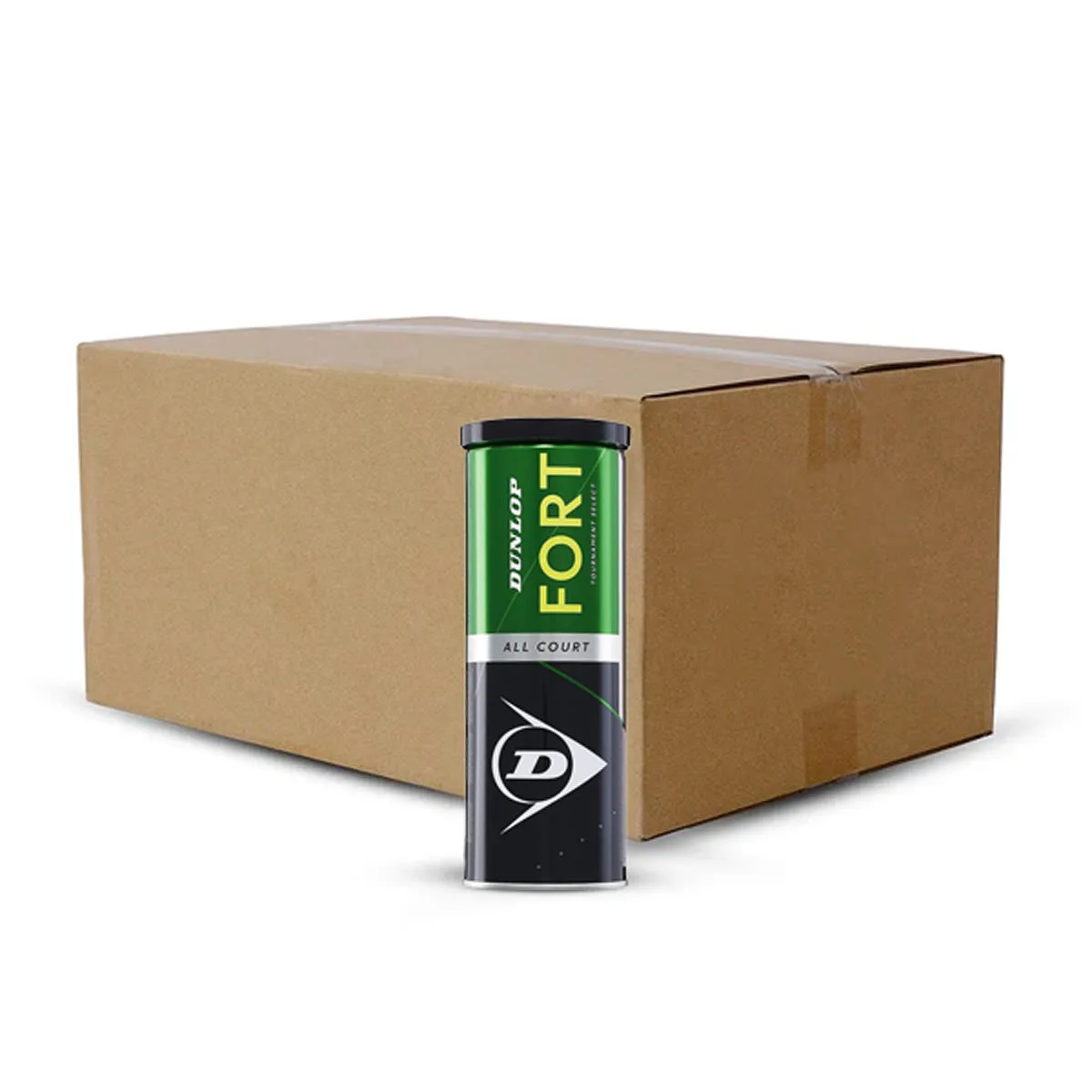 Dunlop Fort All Court Tennis Balls Carton, Yellow (24 Cans)