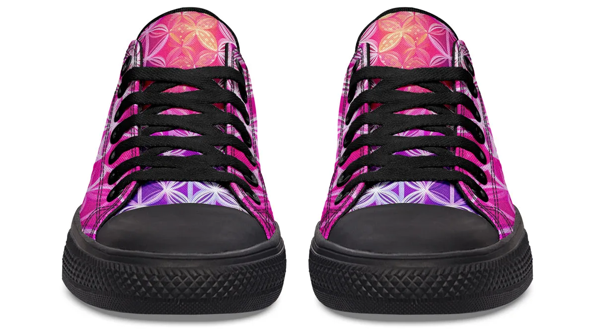 Flower Life Pink Sherbert Low Top Shoes
