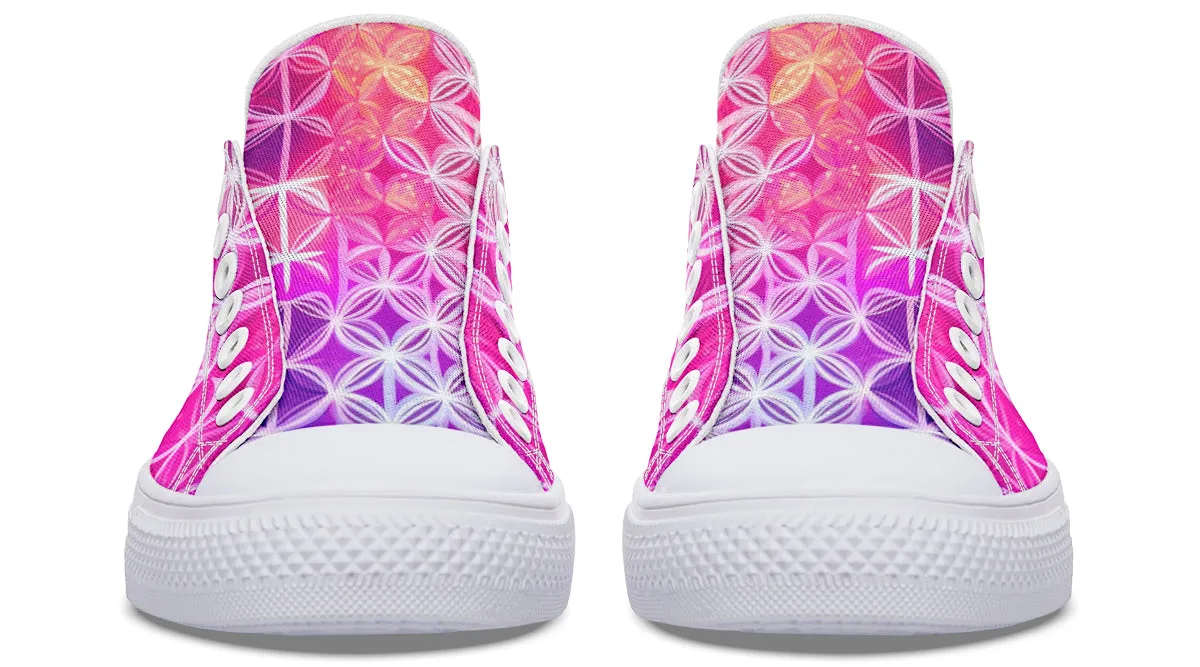Flower Life Pink Sherbert Low Top Shoes