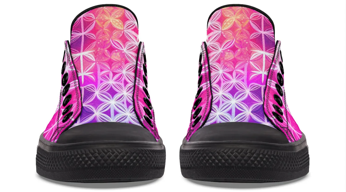 Flower Life Pink Sherbert Low Top Shoes