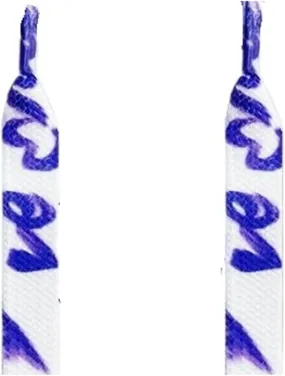 Hand-painted Graffiti Rubber Shoelaces For Fashion Shoe Laces For Sneakers Men Women Sports High-top Canvas Shoestring