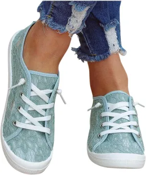 Hbeylia Canvas Shoes For Women Fashion Casual Plaid Lace Up Low Top Play Sneakers Lightweight Low Heels Slip On Flats Loafers Walking Shoes For Girls Running Outdoor Sports Driving
