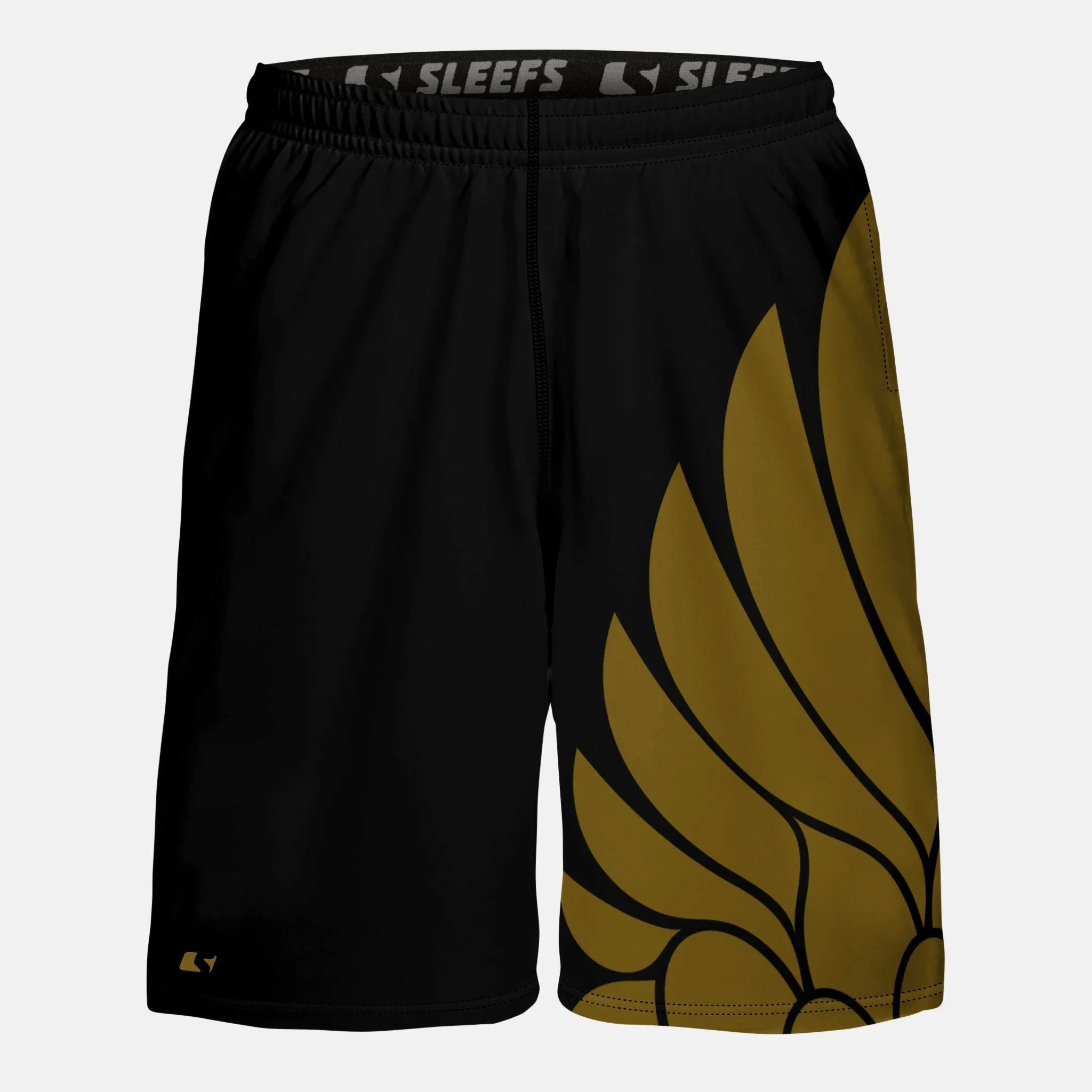 Icarus Black and Gold shorts