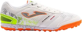 Joma Mundial 23 Turf Soccer Shoes - Turf Cleats, Football Boots - Indoor Soccer Cleats, Soccer Indoor Shoes - White - 7-12