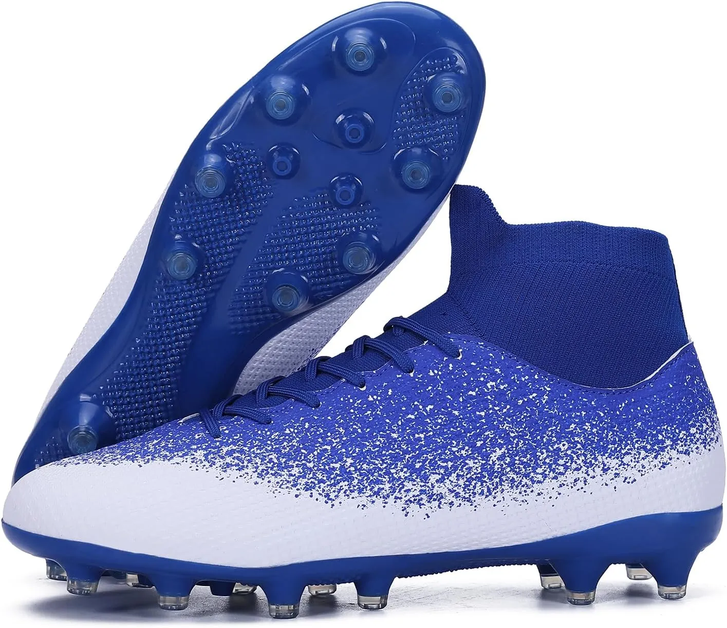 Kids & Men's Soccer Cleats High-Top Football Boots for Youth Professional Training Turf Indoor Outdoor Athletic Sneaker
