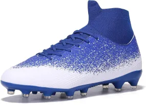 Kids & Men's Soccer Cleats High-Top Football Boots for Youth Professional Training Turf Indoor Outdoor Athletic Sneaker