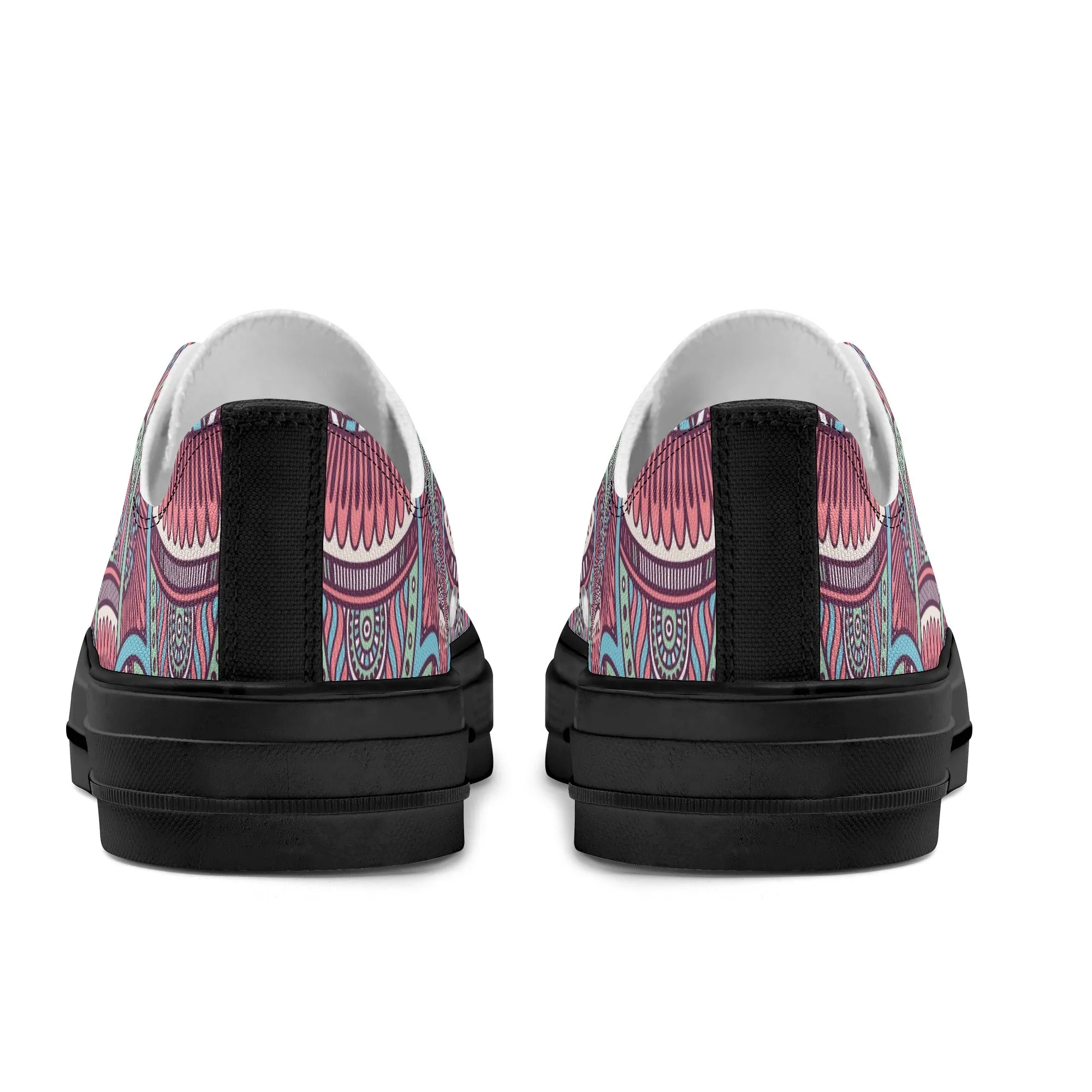 Mandala Pattern - Womens Classic Low Top Canvas Shoes for Footwear Lovers
