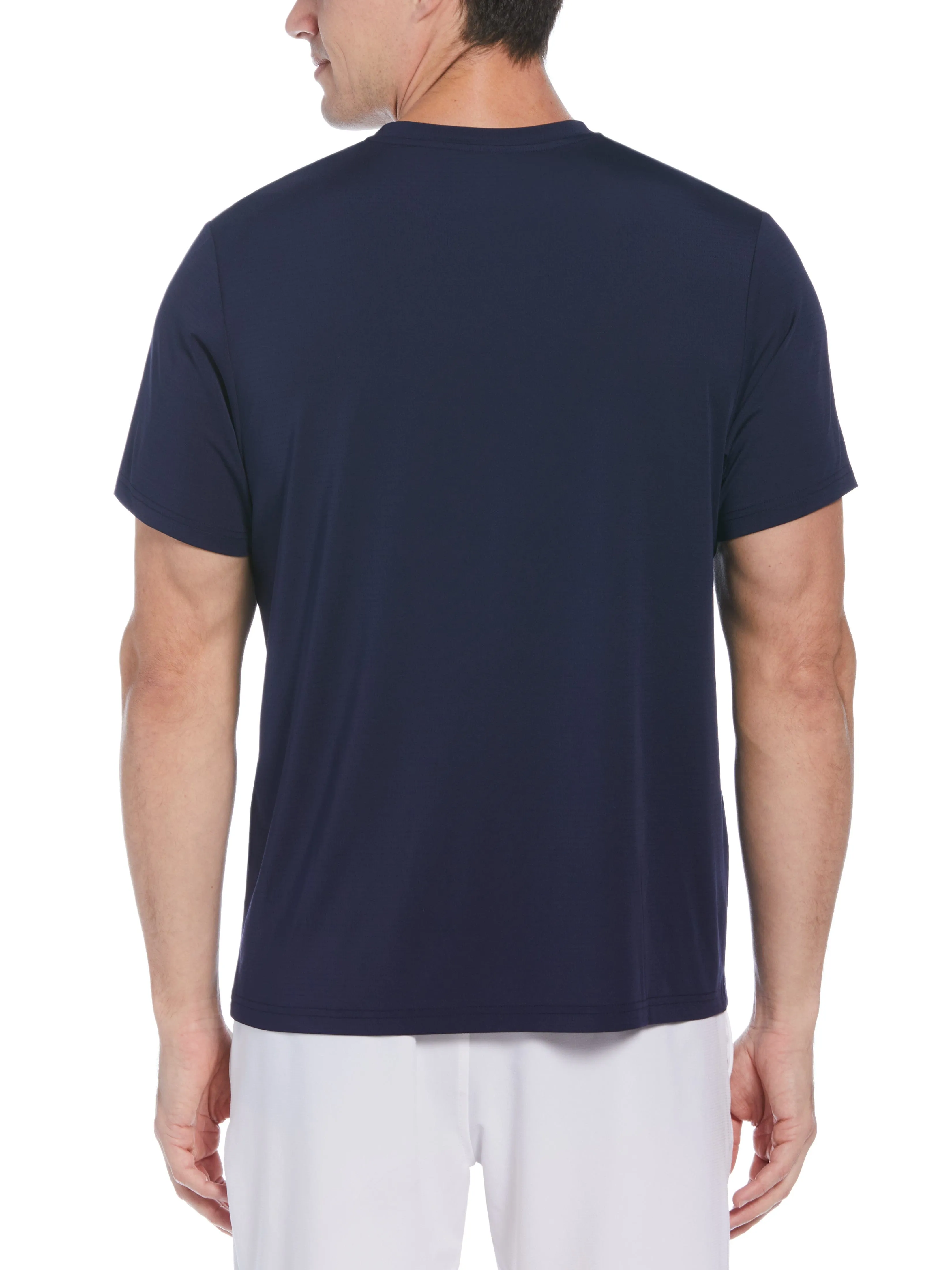 Men's Pin Hole Mesh Tennis Tee