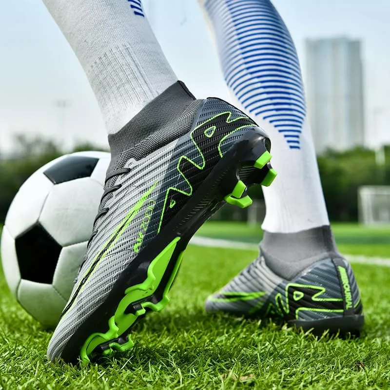 Mens Soccer Cleats Football Boots Professional Training Turf Mens Outdoor Indoor Sports Athletic Big Boy's Sneaker Indoor Shoes for Kids Soccer