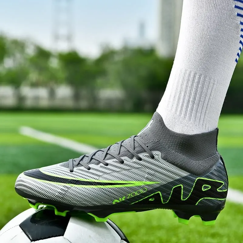Mens Soccer Cleats Football Boots Professional Training Turf Mens Outdoor Indoor Sports Athletic Big Boy's Sneaker Indoor Shoes for Kids Soccer