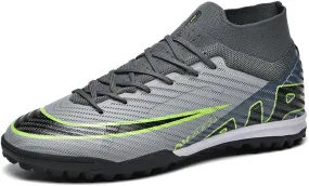 Mens Soccer Cleats Football Boots Professional Training Turf Mens Outdoor Indoor Sports Athletic Big Boy's Sneaker Indoor Shoes for Kids Soccer
