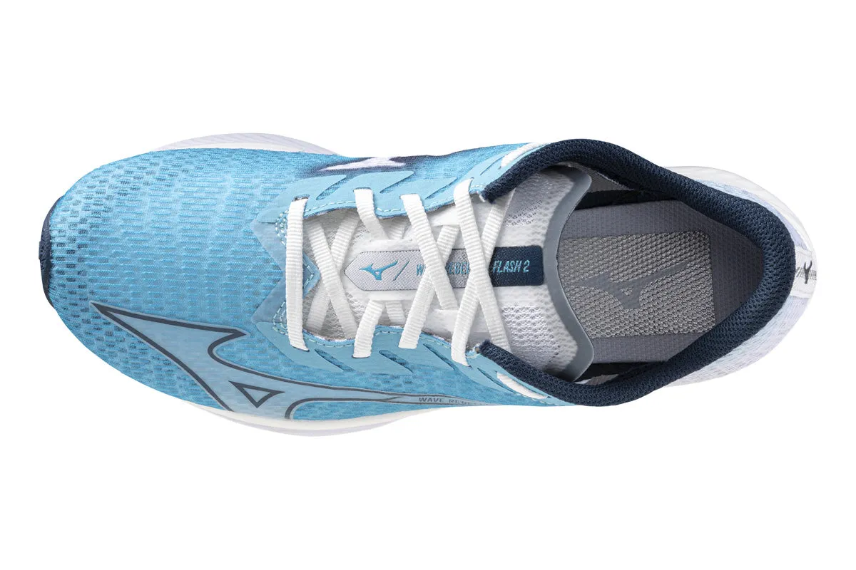 Mizuno Wave Rebellion Flash 2 B River Blue/Blue Wing Teal/White Womens