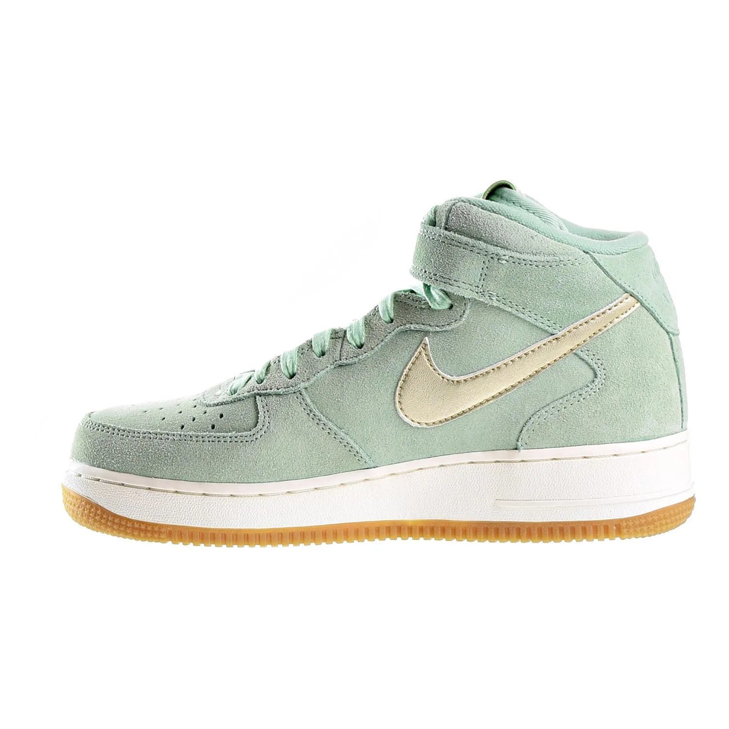 Nike Air Force 1'07 Mid Seasonal Women's Enamel Green/Metallic Gold Star-Sail