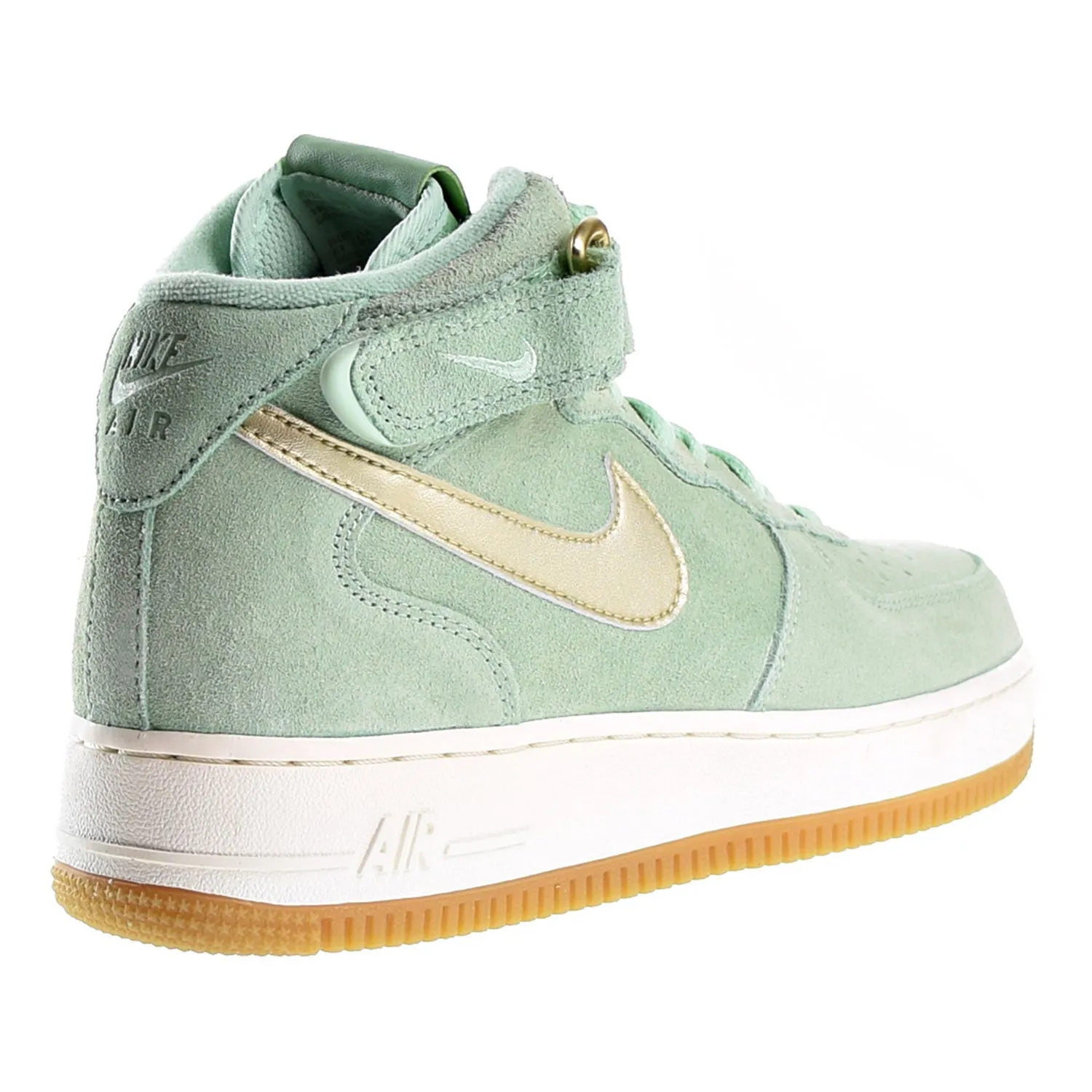 Nike Air Force 1'07 Mid Seasonal Women's Enamel Green/Metallic Gold Star-Sail