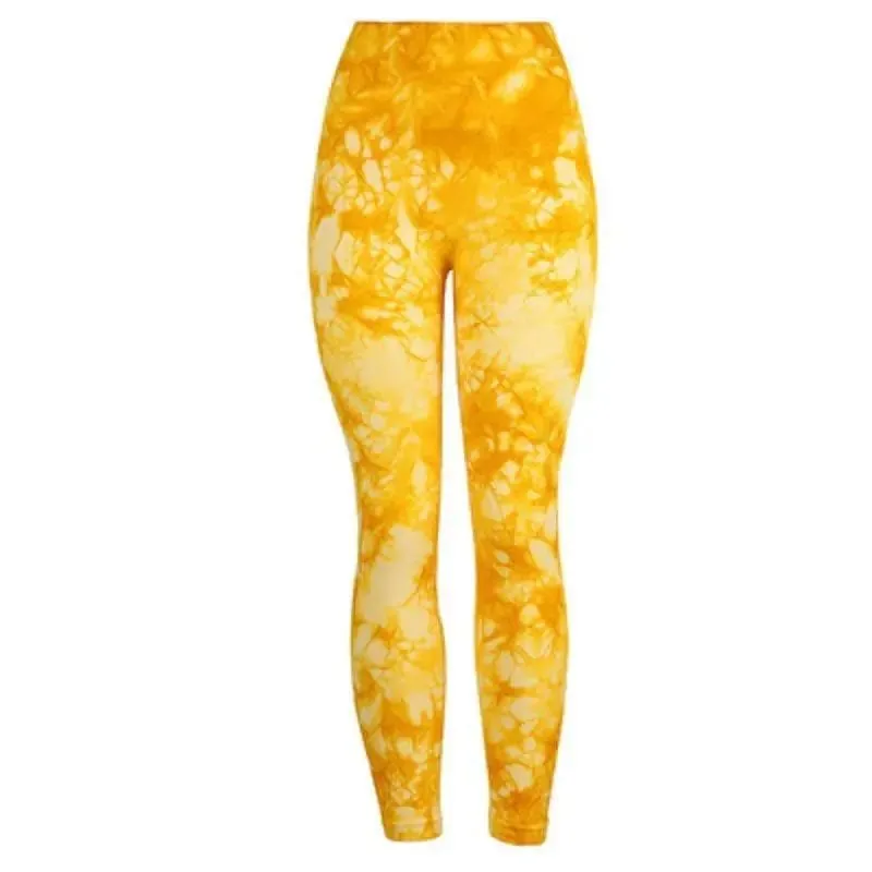 Tie Dye folding non slip butt lifting high waist workout pants women clothes seamless fitness sports yoga leggings