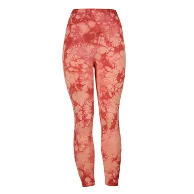 Tie Dye folding non slip butt lifting high waist workout pants women clothes seamless fitness sports yoga leggings