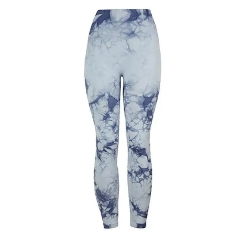 Tie Dye folding non slip butt lifting high waist workout pants women clothes seamless fitness sports yoga leggings