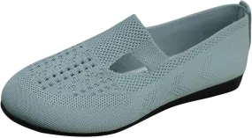 Women's Ballet Flats Soft Knit Lightweight Round Toe Slip On Comfort Ballerina Flat Shoes for Walking